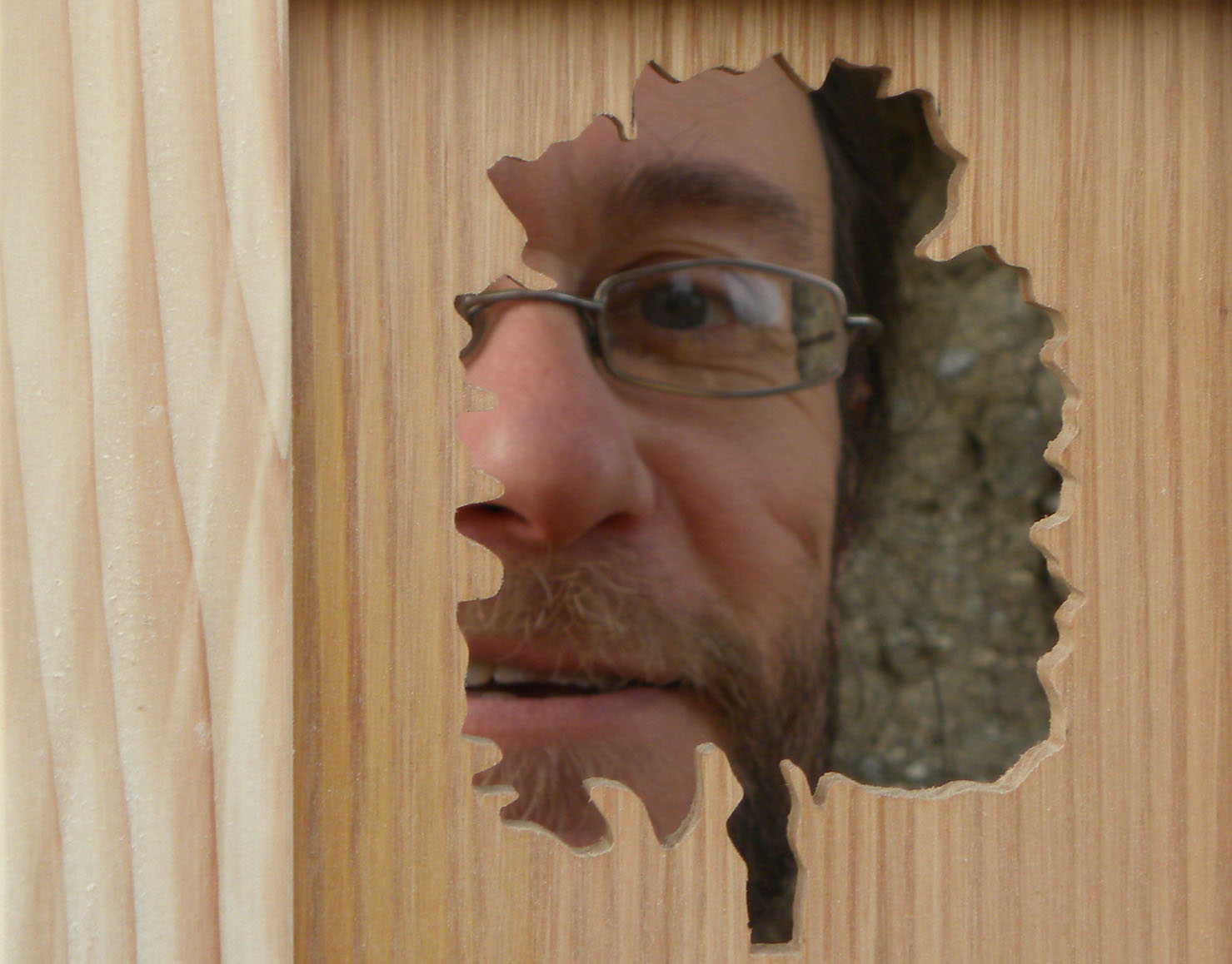 Atelier de bois chantourné - plaque de porte chambre