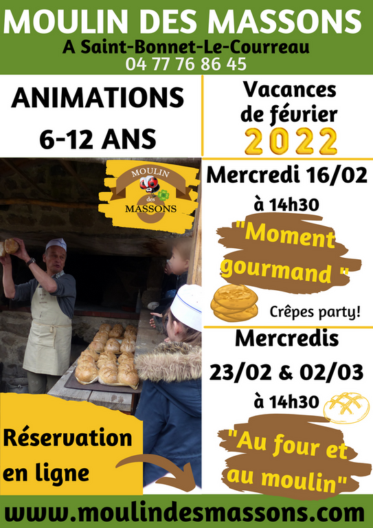 Moulin des massons animation enfants